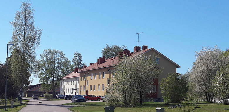 Tvåvåningshus på Hedgatan